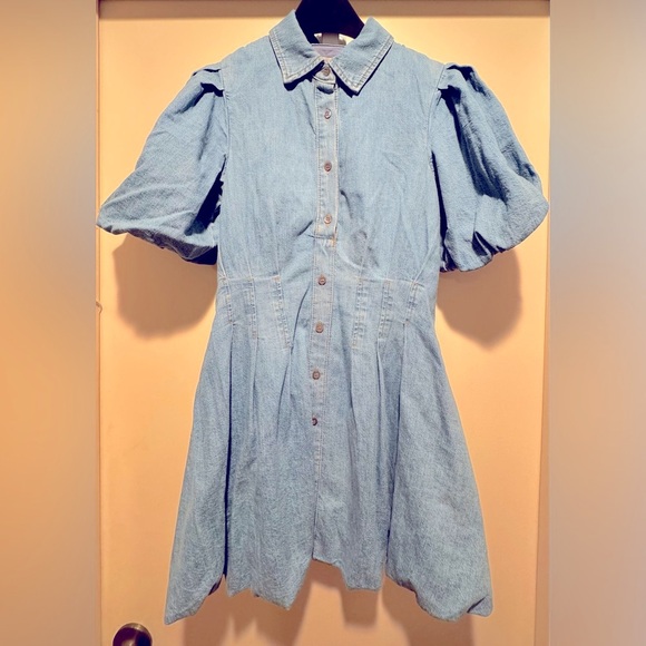 Jonathan Simkhai Ciara Denim Dress Size 0 NWT - Picture 6 of 10